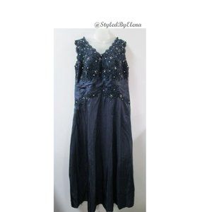 JJ House Navy Sleeveless Dress /Gown